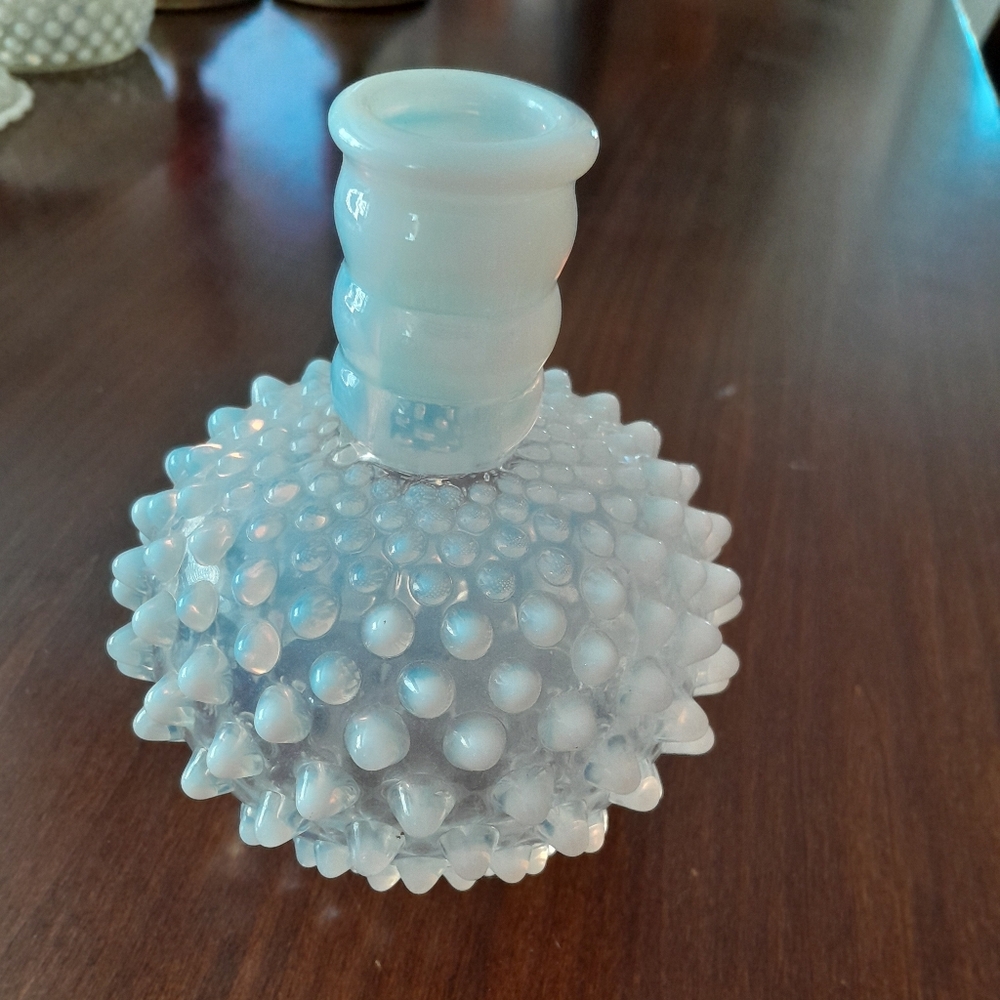 Elegant Blue Glass Accent Piece